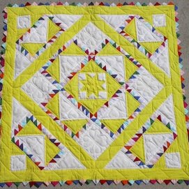 Delectable Mountains baby quilt. Making this was my therapy after miscarrying triplets.