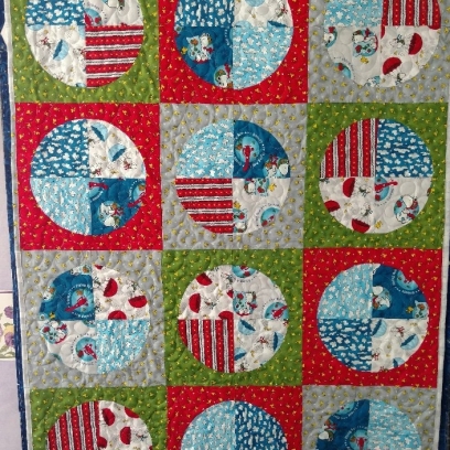 Snoopy Circles quilt